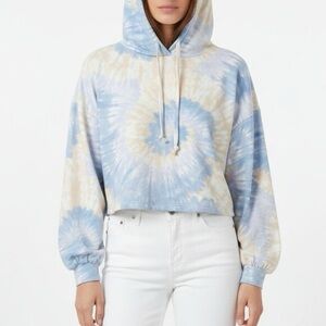 SOLD!!!  FP Movement by Free People Tie-Dye Hoodie in Blue and Cream